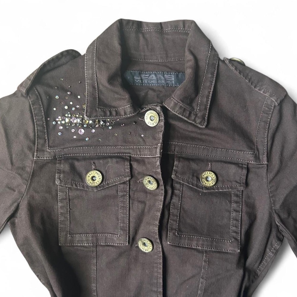 Votre Nom Brown Bling Utility Jacket - Picture 4 of 8
